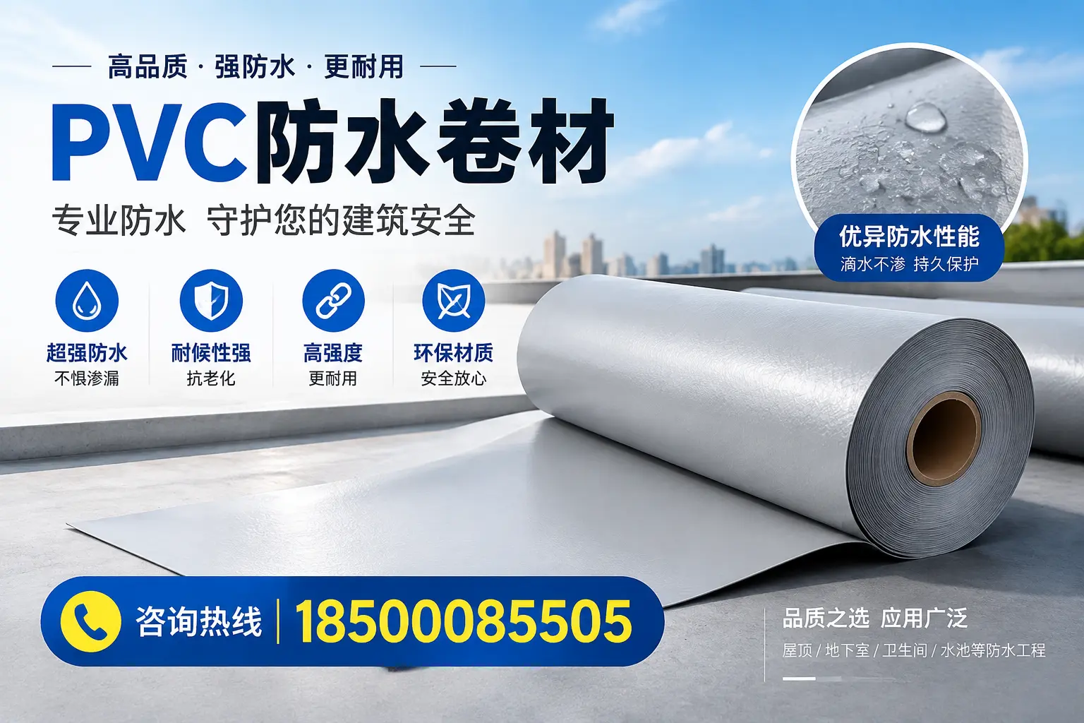 锡林郭勒地区pvc防水卷材的市场现状与发展趋势